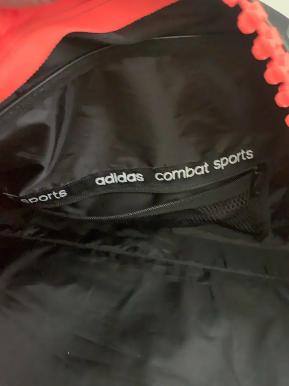 Adidas Men's Green Camo Duffel Bag with Orange Logo 25” long